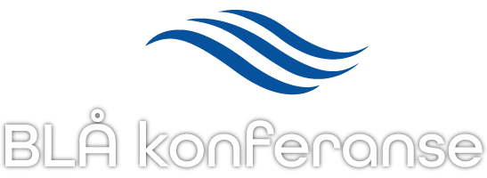 Blå konferanse logo